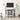 White Corner TV Stand Media Console Table 44 Inch Farmhouse Entertainment Center with Storage Shelves