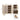 Wood Color Rattan Shoe Cabinet 4-Tier Freestanding Shoe Rack With 2 Rattan Doors