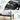 Wood Entryway Console Table Black with Storage and Metal Rattan Drawers