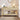 Wood Entryway Console Table Natural with Storage and Metal Rattan Drawers